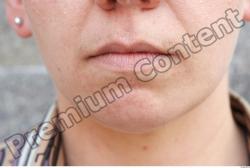 Mouth Woman White Chubby